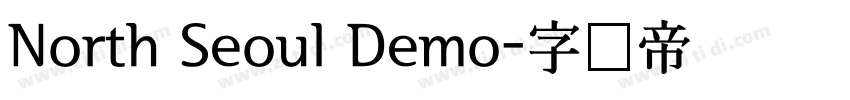 North Seoul Demo字体转换